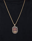 La flame reversed travis scott pendant necklace chain new jewelry kylie jenner astroworld