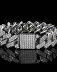 20mm curb cuban link three row highest quality gold diamond vvs ifandco icebox on lil uzi vert playvboi carti