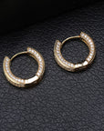 16mm two row fully iced hoop earrings ifandco shopgld high end luxury jewelry diamond