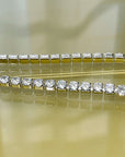 harry winston Tennis Necklace diamond 925 silver white gold diamonds