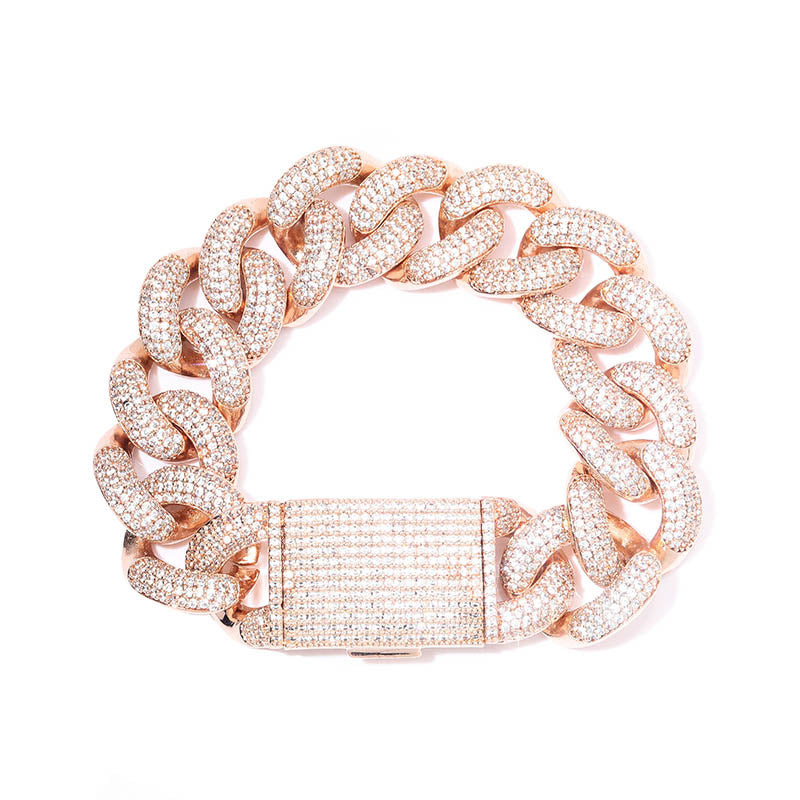 20mm cuban link fully iced micro pave diamond travis scott playboi carti asap rocky ian connor vlone vvs