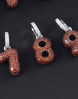 custom alphabet letter bubble nano greg yuna diamond silver white gold celebrity jewelers ifandco