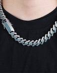 two tone curb cuban link bracelet blueface diamond gold buy travis scott
