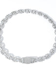 Vintage 13mm C de Cartier double CC baguette necklace cuban link chain interlaced diamond necklace rapper trap music playboi carti 