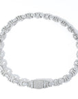 Vintage 13mm C de Cartier double CC baguette necklace cuban link chain interlaced diamond necklace rapper trap music playboi carti 