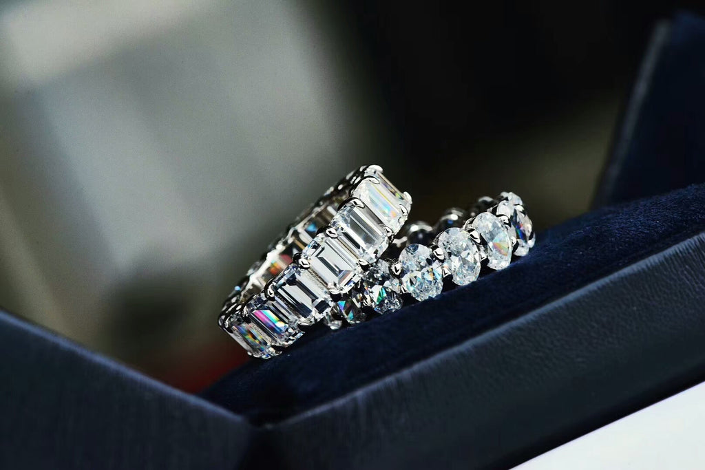 Kylie Jenner signature eternity band ring in oval kylie ring diamond