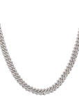 curb cuban link 10mm necklace chain fully iced custom clasp diamond ifandco