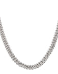 curb cuban link 10mm necklace chain fully iced custom clasp diamond ifandco