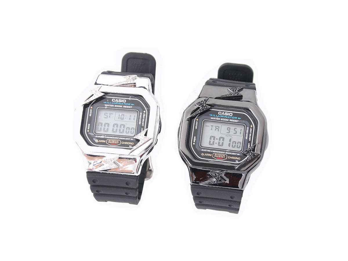 eyefunny gshock 5600 bezel custom case watch diamond farfetch