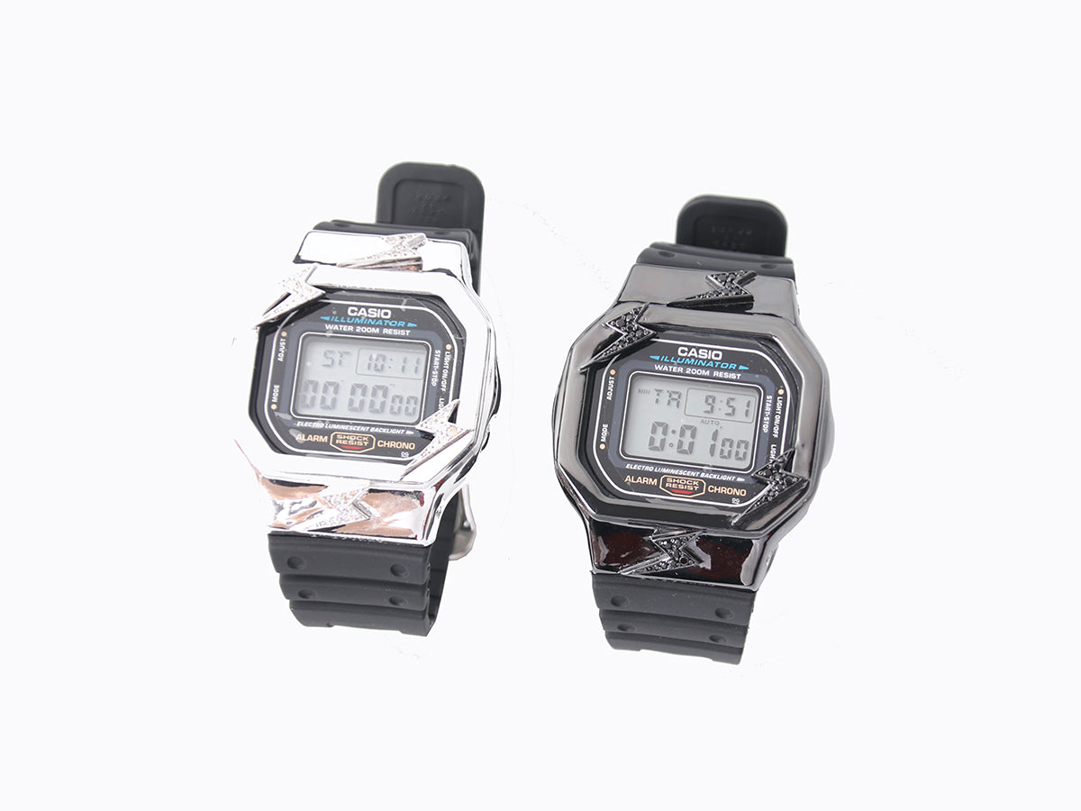 eyefunny gshock 5600 bezel custom case watch diamond farfetch