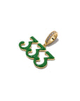 buy enamel green bottega veneta 333 pendant necklace chain netaporter farfetch luxury designer jewelry custom high fashion 