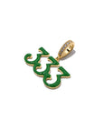 buy enamel green bottega veneta 666 pendant necklace chain netaporter farfetch luxury designer jewelry custom high fashion 