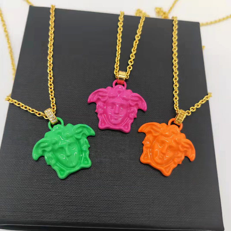 Versace Women's Pink Medusa Pendant Necklace - Lyst Medusa Pendant Necklace Buy Versace Women's Pink Medusa Pendant Necklace. Similar products also available. SALE now on!