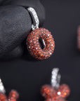 custom alphabet letter bubble nano greg yuna diamond silver white gold celebrity jewelers ifandco