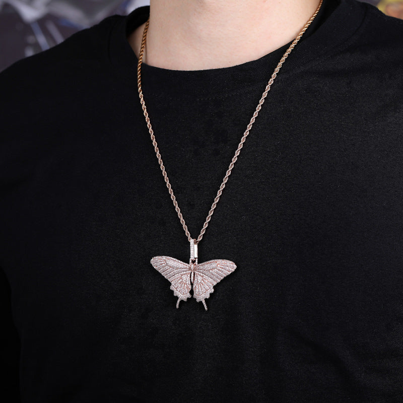 cuban link chian necklace pendant free matching chain affordable hip hop jewelry best gold diamond vvs icebox ifandco