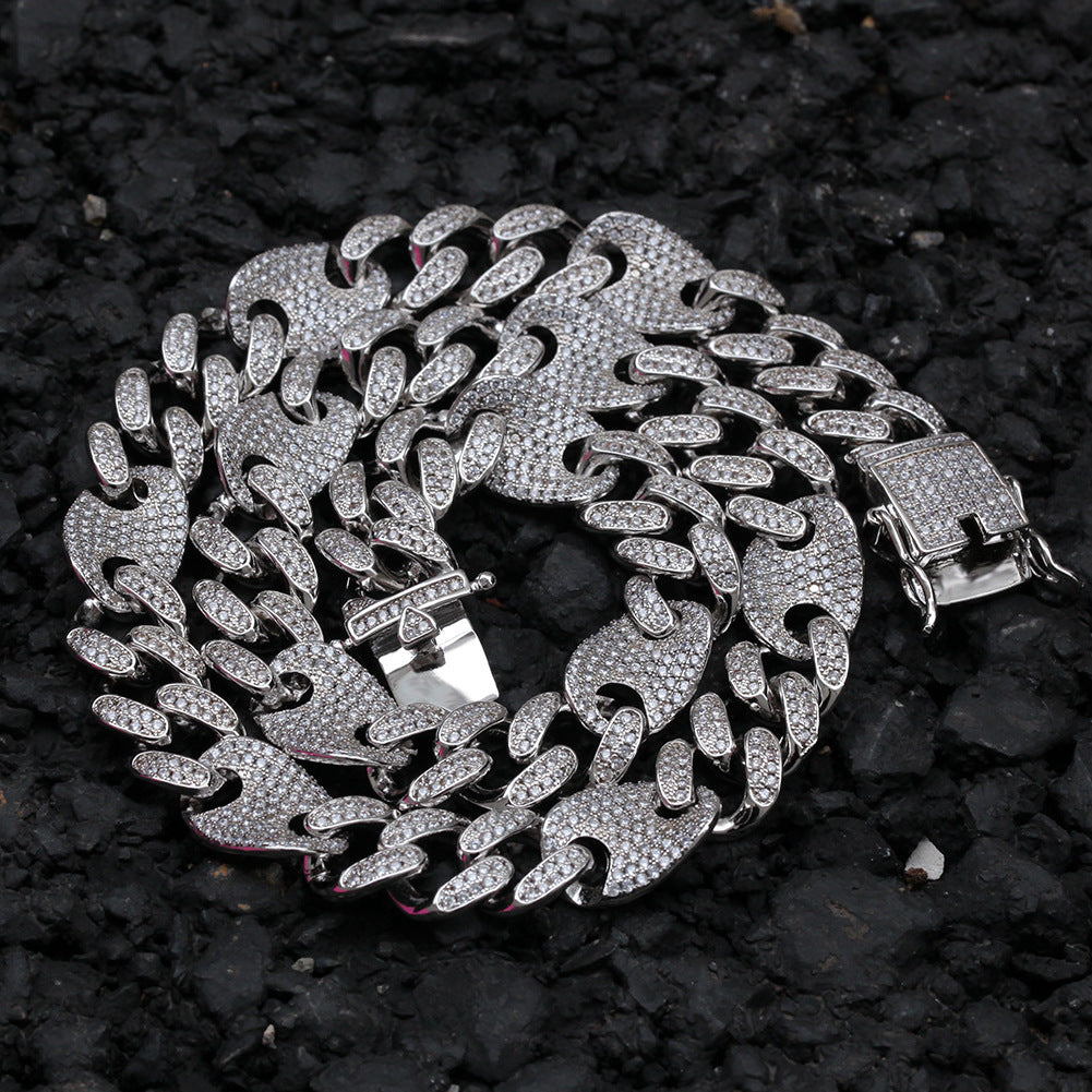 gucci link gg cuban link combo necklace chain diamond gold vvs ifandco shopgld travis scott migos