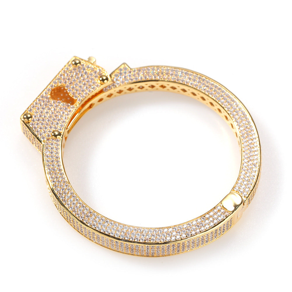 Suge Knight Fully iced diamond handcuff bracelet deathrow records tupac jewelry hip hop rap celebrity jewelry jewelers