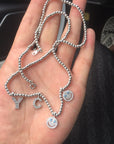 eyefunny custom letter diamond alphabet necklace chain 