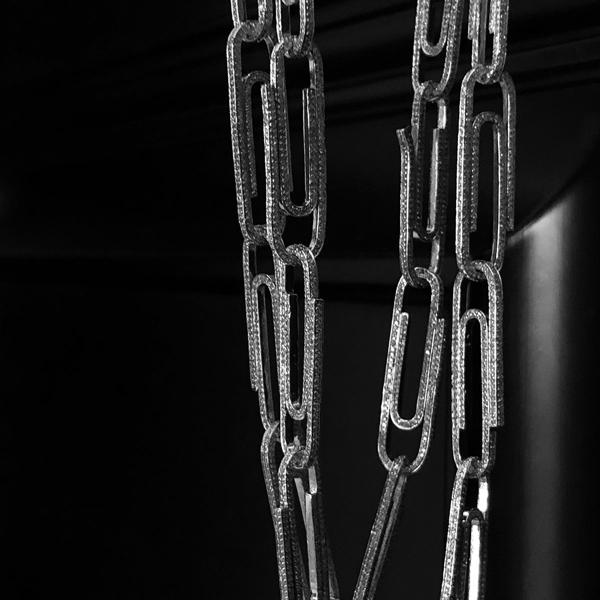 paper clip links jacob &amp; co virgil abloh offwhite alike necklace chain link diamond travis scott silver white gold buy