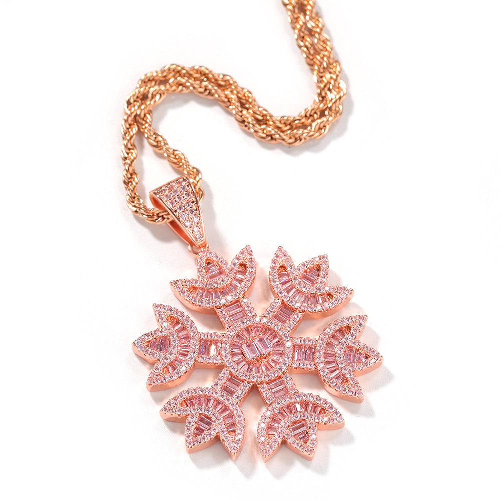 Quavo Gifts Saweetie A $75K Iced Snowflake pendant necklace chain free vvs diamond girl my type