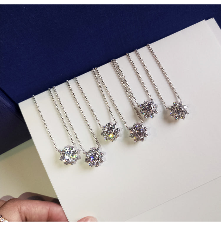Sunflower by Harry Winston diamond pendant necklace chain vvs engagement ring