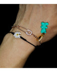 PEACEMINUSONE SS22 Accessory Release | HYPEBEAST buy gdragon kpop japan daisy flower diamond bracelet CL lisa korean artist jewelry must get