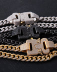 iced encrusted cobra buckle cuban links chain necklace ALYX hero ASAP ROCKY KANYE WEST KID CUDI TRAVIS SCOTT