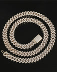 curb cuban link 10mm necklace chain fully iced custom clasp diamond ifandco