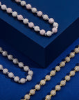 ben baller fully iced diamond beads chain necklace justin bieber