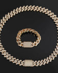 20mm curb cuban link three row highest quality gold diamond vvs ifandco icebox on lil uzi vert playvboi carti