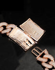20mm cuban link necklace bracelet fully iced micro pave diamond travis scott playboi carti asap rocky ian connor vlone vvs