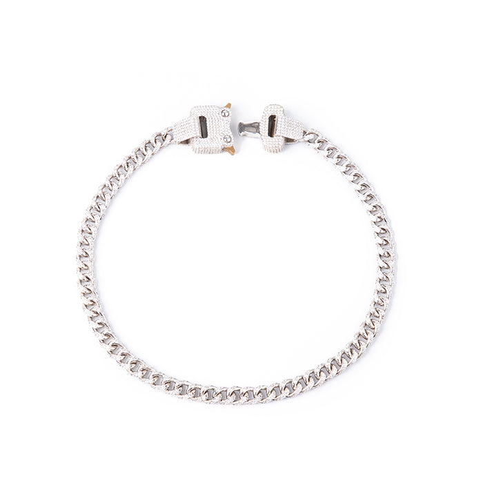 iced encrusted cobra buckle cuban links chain necklace ALYX hero ASAP ROCKY KANYE WEST KID CUDI TRAVIS SCOTT