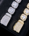 travis scott canary halo two row scott solitaire tennis link bracelet out with kylie jenner AP style kardashian fashion nova shein