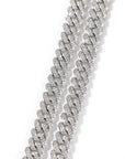 curb cuban link 10mm diamond necklace chain fully iced custom clasp diamond ifandco