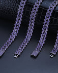 14mm curb cuban link necklace chain two row diamond purple black gold haze trap liluzivert drake travis scott shopgld diamond ifandco icebox jewelry hip hop rappers 