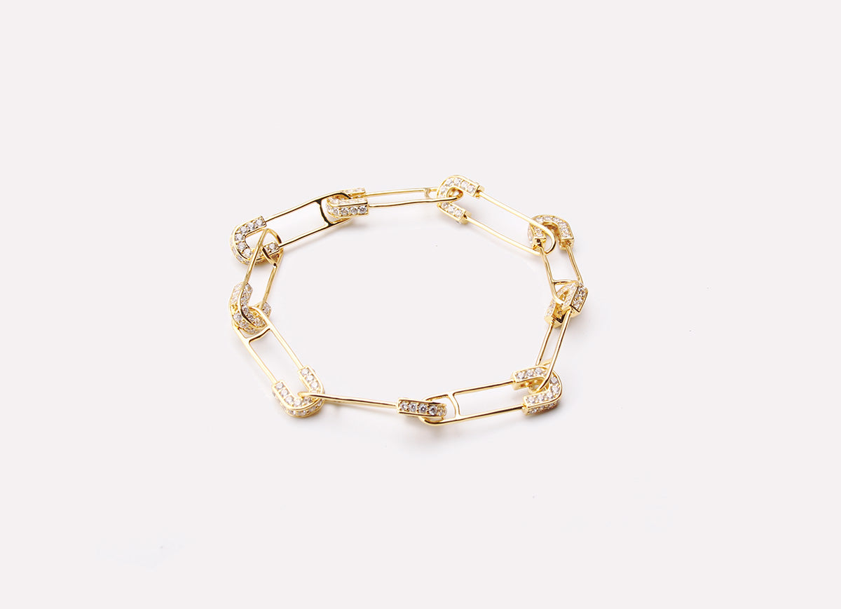 EYEFUNNY アイファニー Diamond safetypin bracelet necklace diamond poggy jbalvin kim jones clot poon