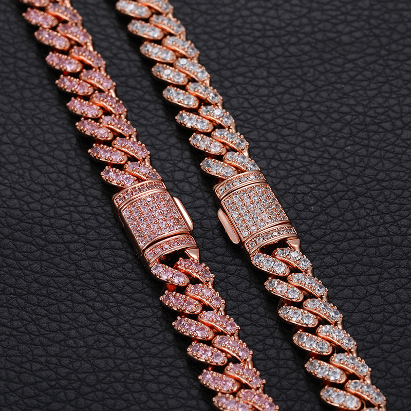 6mm cuban link necklace chain diamond ankle chain hip hop rapper jewelers ifandco cardib megan fashion nova  hip hop jewelry