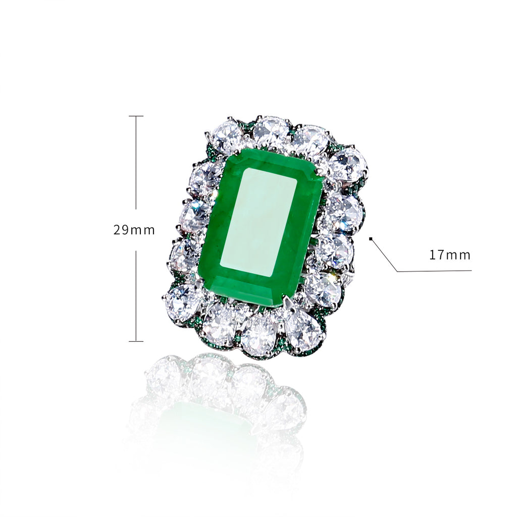 Zambian Emerald Cut Ring engagement rare vvs jeweler diamond tyler the creator playboi carti 