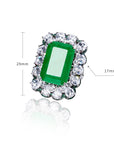 Zambian Emerald Cut Ring engagement rare vvs jeweler diamond tyler the creator playboi carti 
