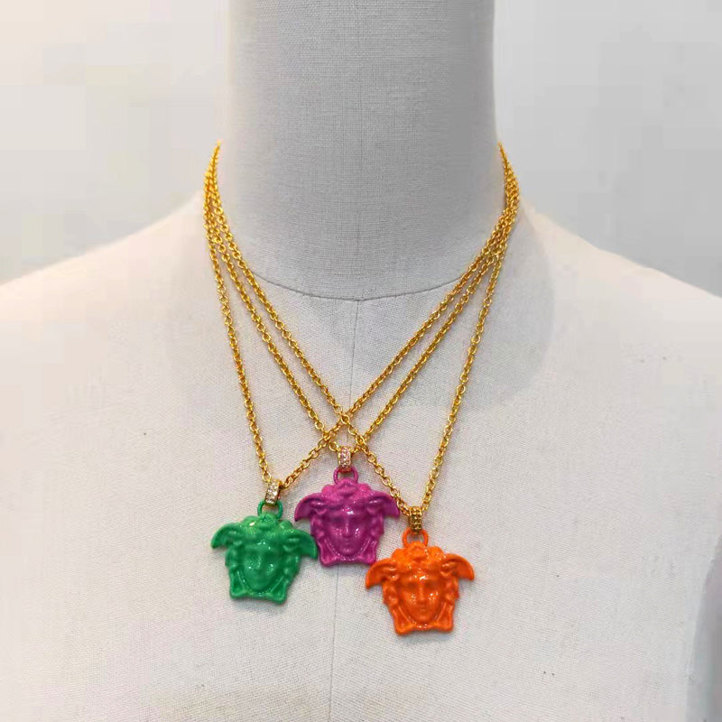 Versace Women's Pink Medusa Pendant Necklace - Lyst Medusa Pendant Necklace Buy Versace Women's Pink Medusa Pendant Necklace. Similar products also available. SALE now on!