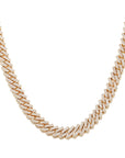 curb cuban link 10mm necklace chain fully iced custom clasp diamond ifandco