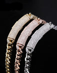 12mm cuban link necklace chain custom curvy clasp fully iced micro pave set diamond ifandco