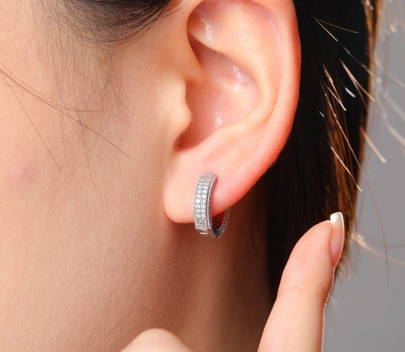 eternity fully iced hoop earrings ifandco shopgld high end luxury jewelry diamond