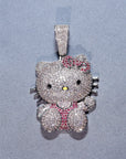 ifnandco custom hello kitty diamond pendant necklace chain iced out ben baller