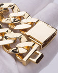 19MM Miami cuban link chain bracelet as seen on LIL UZI VERT special clasp gold vvs diamond