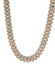 curb cuban link 10mm diamond necklace chain fully iced custom clasp diamond ifandco