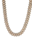 curb cuban link 10mm diamond necklace chain fully iced custom clasp diamond ifandco