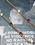 Infinity stone cuban link necklace chain Pharrell jacob & co diamonds necklace grill gemstone rare
