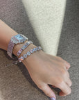 adjustable emerald cut vvs lab diamond tennis link ifandco shopgld asap rocky