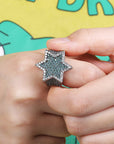 Two tone star ring